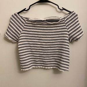 Stripped Crop Top